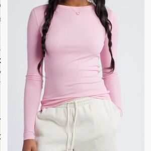 BP Soft Pink Long Sleeve Women's Tee